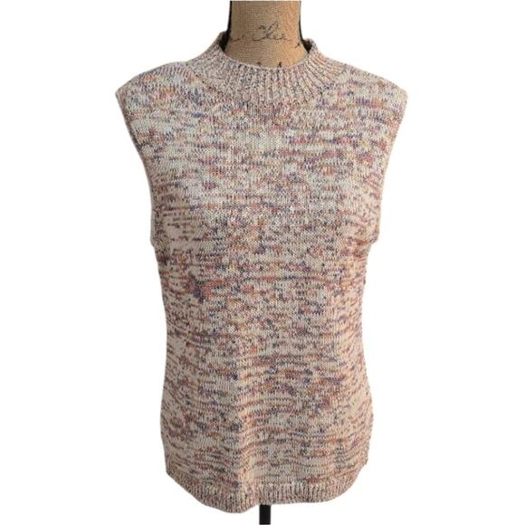 Talbots Marl Mock Neck‎ Shell Sweater Vest Size Large New! - Picture 2 of 7